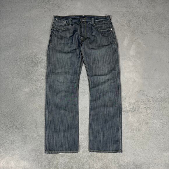 Levi’s 514 Slim Straight Jeans Medium Wash Flap Pocket - Size: 36x32 - Picture 1 of 9